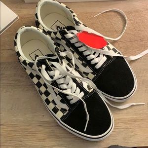Checkered Vans - BRAND NEW